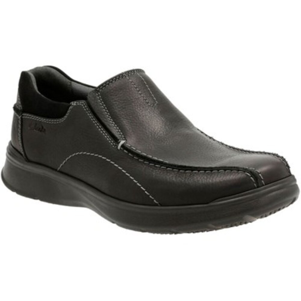 Clarks - Mens Cotrell Step Shoe, size 12W US mens, color black.